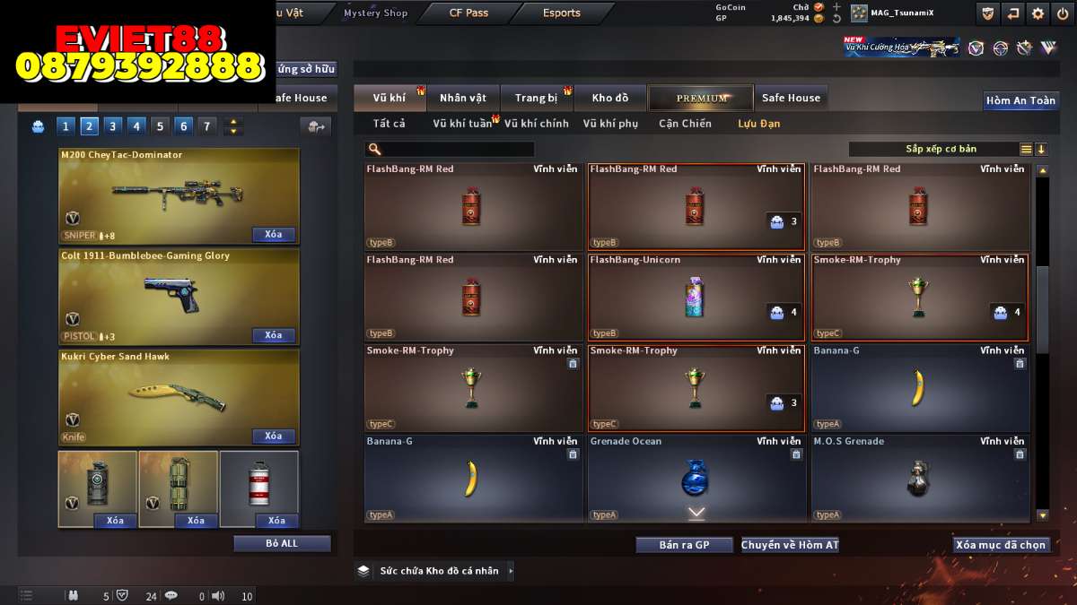 shop acc cf uy tin gia re